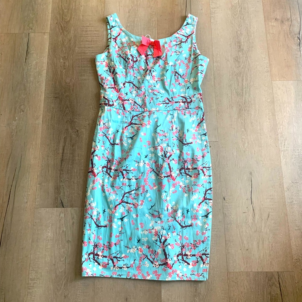 Cherry Blossom Wiggle Dress by Banned Apparel. Size L